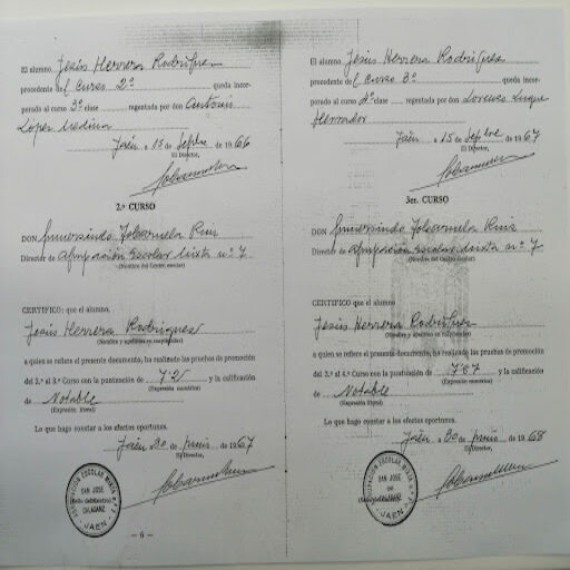 Copy of the diploma